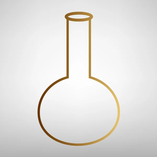 管。实验室玻璃标志 — 图库矢量图片