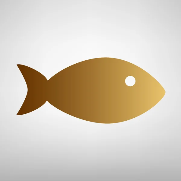 鱼的标志。平面样式图标 — 图库矢量图片