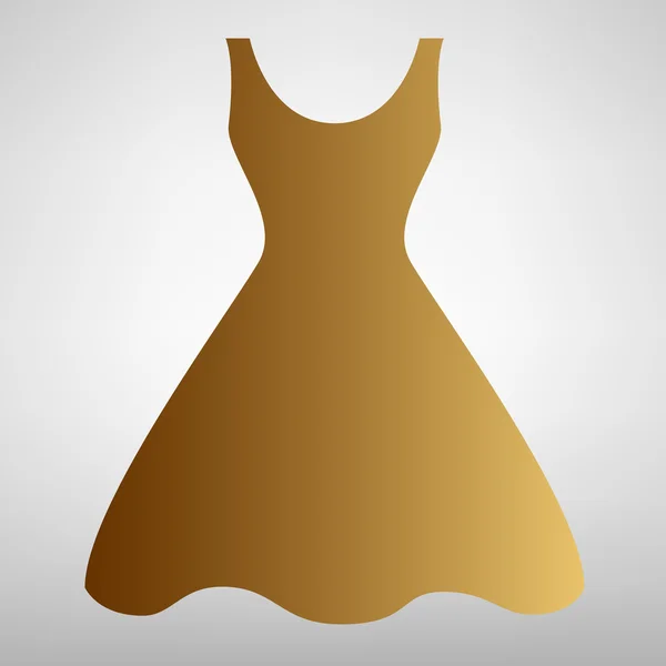 Σημάδι φόρεμα γυναίκα — Διανυσματικό Αρχείο