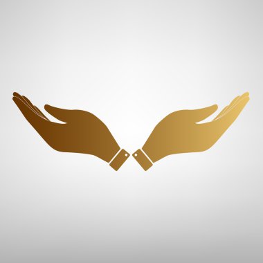 El işareti. Düz stil ikonu