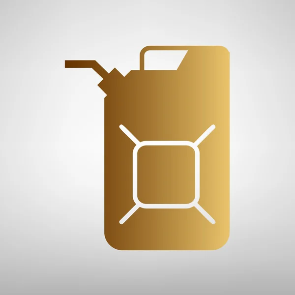 Jerrycan olie teken — Stockvector