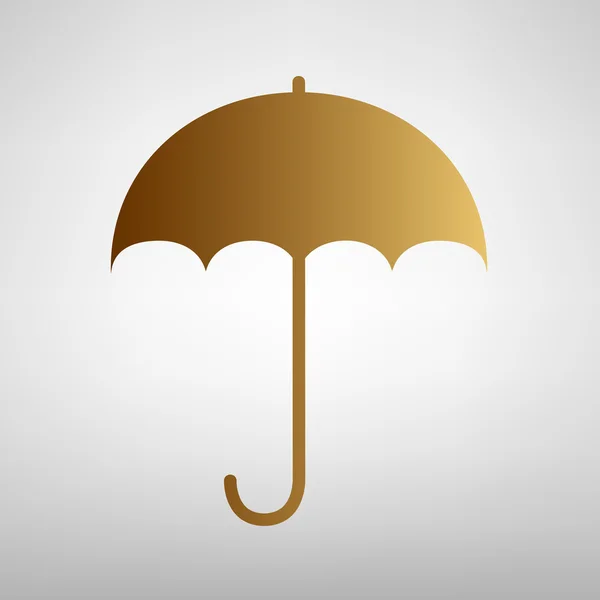 Paraply tecken ikonen — Stock vektor