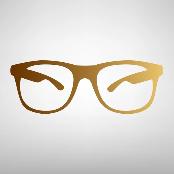 Señal de gafas de sol. Icono de estilo plano — Vector de stock