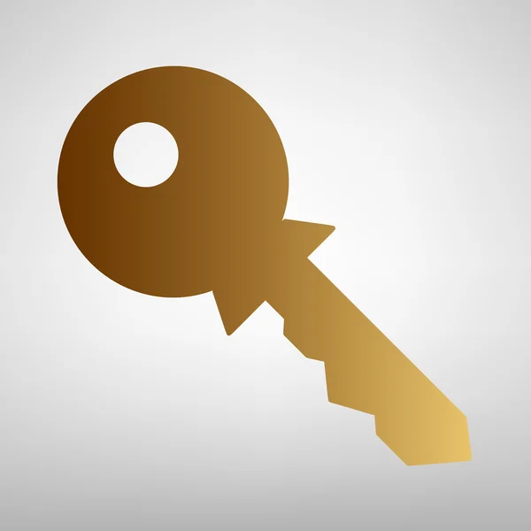 Schlüsselzeichen. Flache Stilikone — Stockvektor