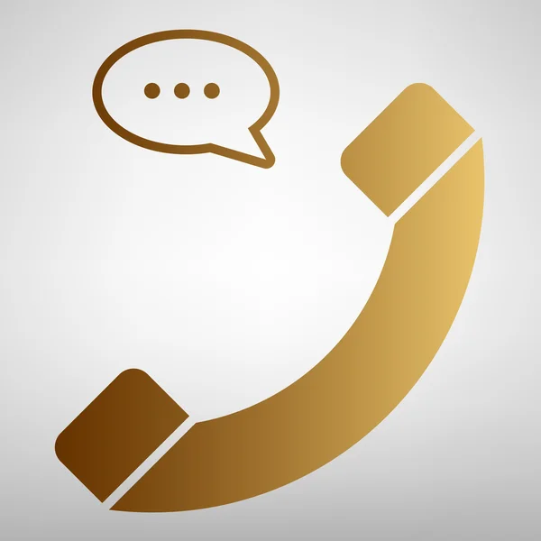 Τηλέφωνο με ομιλία sign — Διανυσματικό Αρχείο
