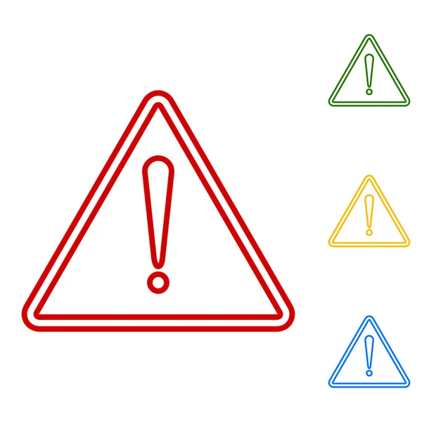 Sinal de perigo de exclamação —  Vetores de Stock
