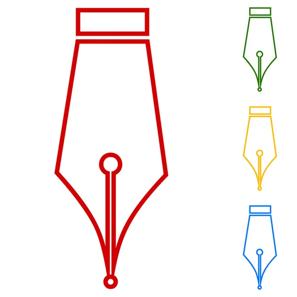 Stift. Liniensymbole — Stockvektor