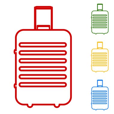 Bagaj vektör. Satır simgeler kümesi