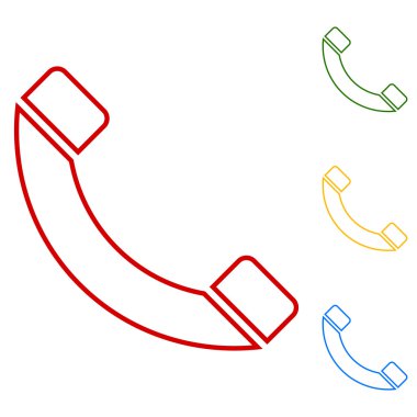 Telefon. Satır simgeler kümesi
