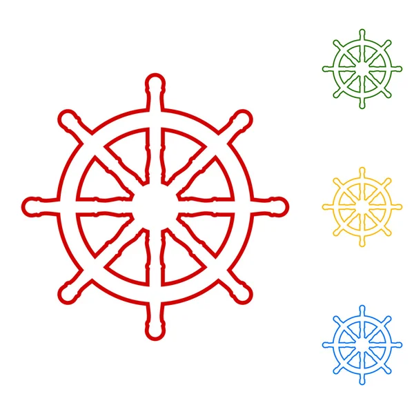 Gemi tekerlek. Satır simgeler kümesi