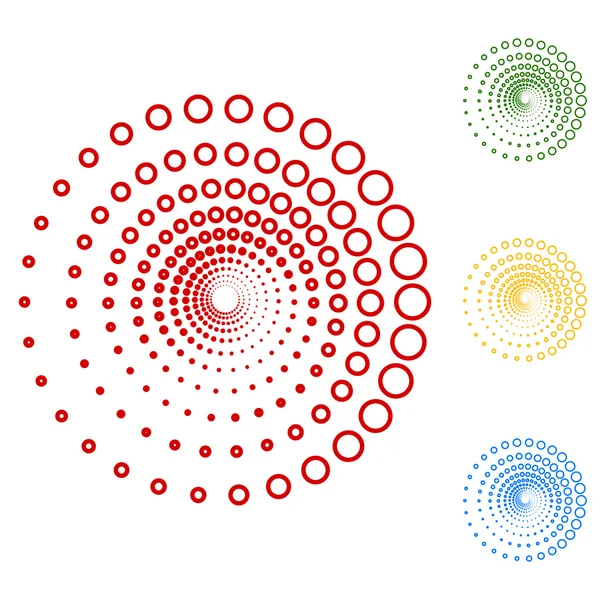 Soyut teknoloji çevrelerinde vektör tasarım öğesi