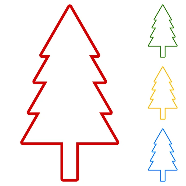 Árbol de Año Nuevo — Vector de stock