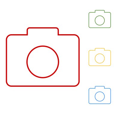 Kamera. Satır simgeler kümesi