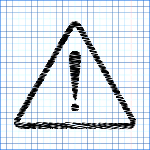 Signe de danger d'exclamation — Image vectorielle