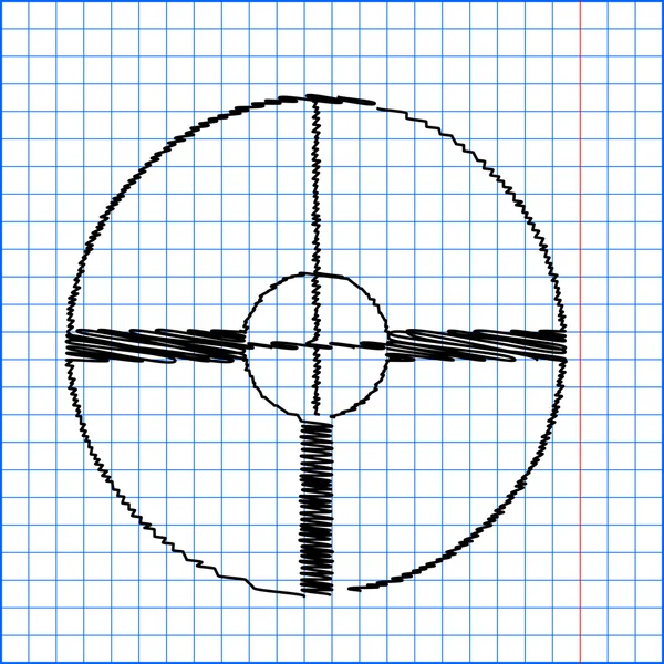 Znak křížku cílové — Stockový vektor