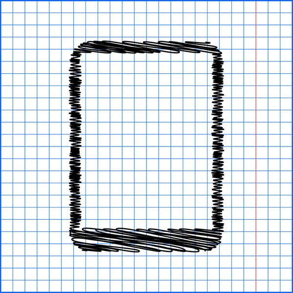 Διάνυσμα υπολογιστή tablet με πένα επίδραση σε χαρτί — Διανυσματικό Αρχείο
