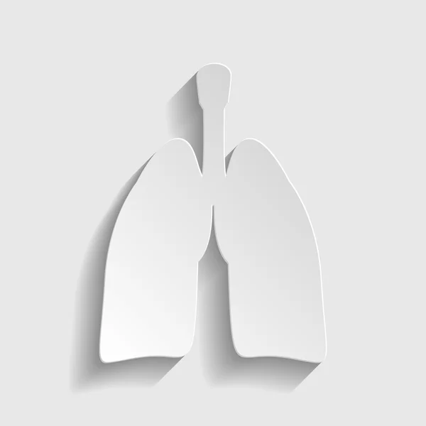 Des organes humains. Signe pulmonaire — Image vectorielle