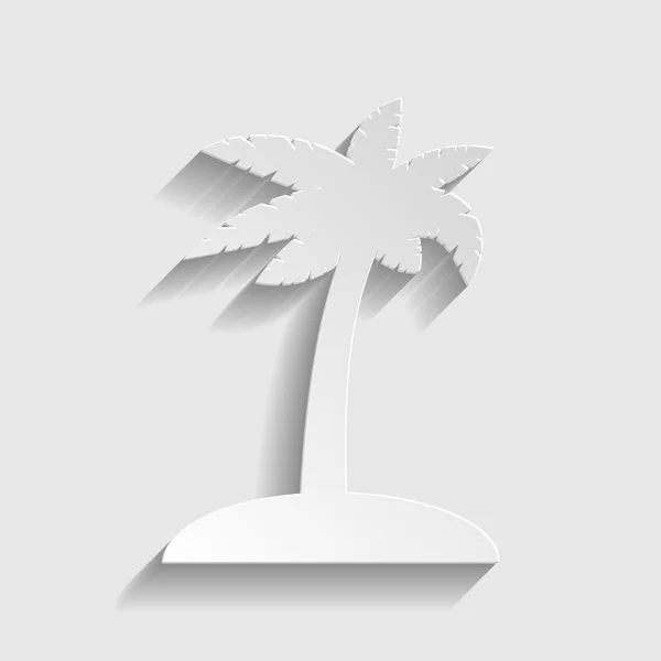 Kókusz-palm tree jele. — Stock Vector