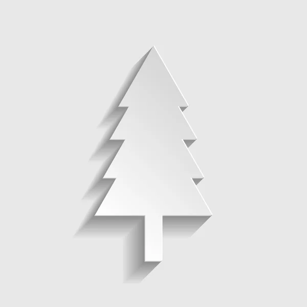 Yeni yıl ağacı işareti — Stok Vektör