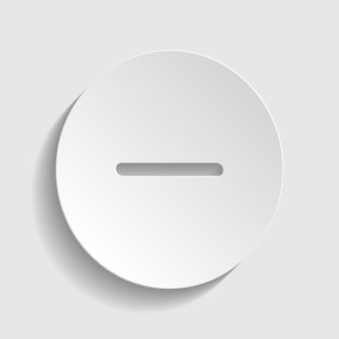 Negatif sembol. Eksi işareti