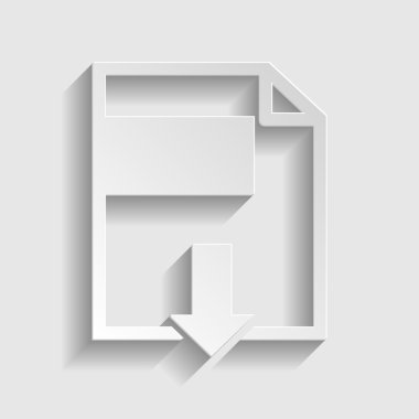 Dosya karşıdan yükleme işareti.