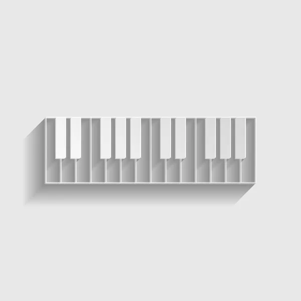 Piano Clavier signe — Image vectorielle