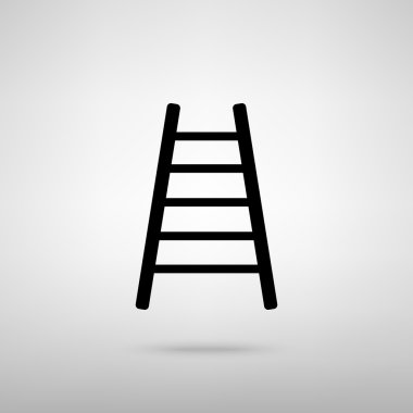 Merdiven işareti. Vektör çizim