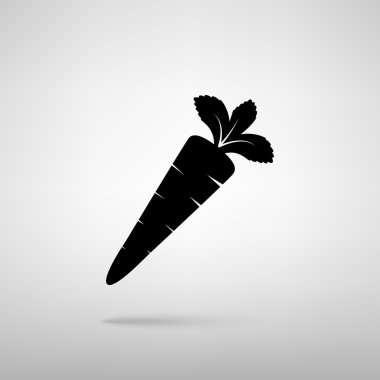 Havuç işareti. Vektör çizim