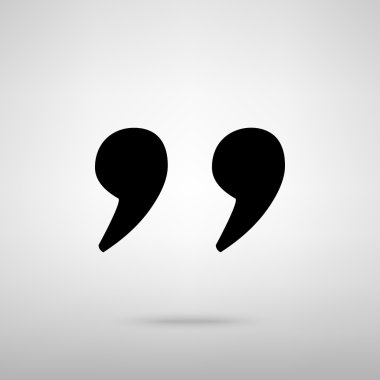 İşareti alıntı. Vektör çizim