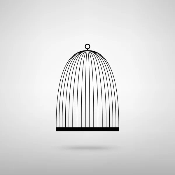 Bird cage sign — Stock Vector