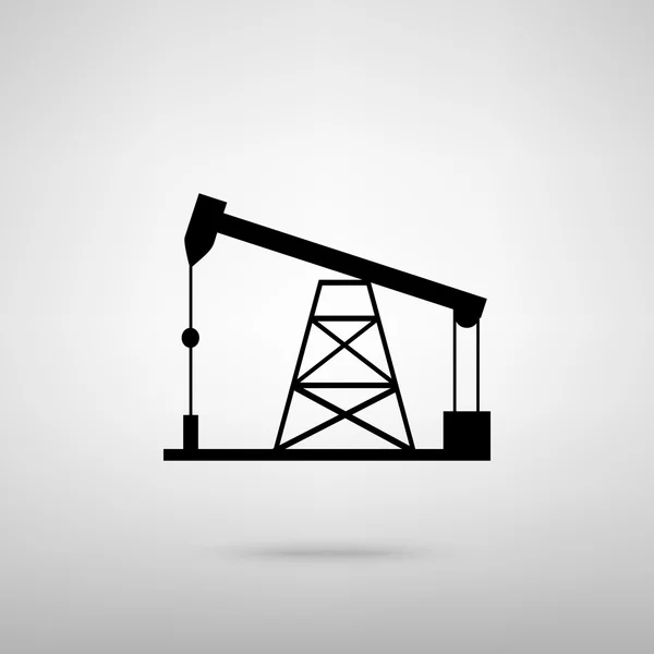 Segno di perforazione petrolifera — Vettoriale Stock