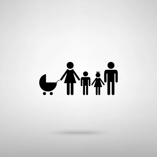 Familjen tecken. Vektor illustration — Stock vektor