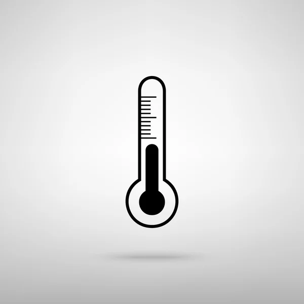 Thermometerzeichen. Vektorillustration — Stockvektor