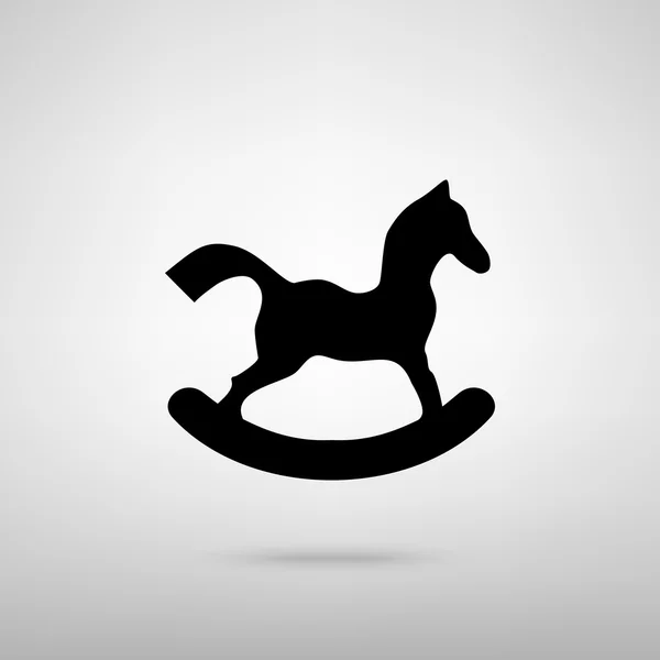 Pferdespielzeugschild — Stockvektor