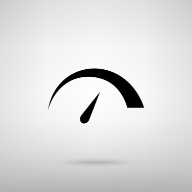 Hız göstergesi işareti. Vektör çizim