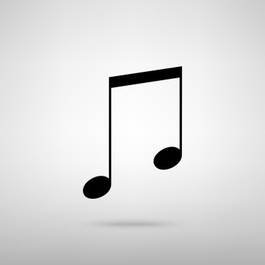 Müzik işareti. Vektör çizim