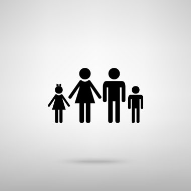 Aile işareti. Vektör çizim