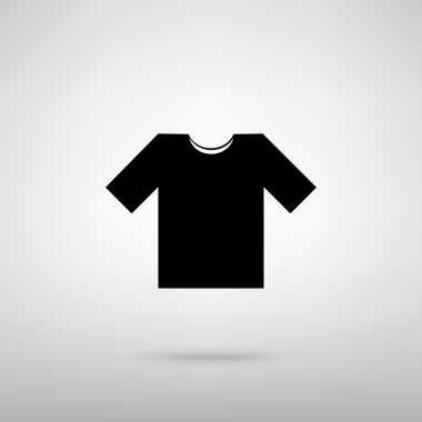 T-shirt işareti. Vektör çizim