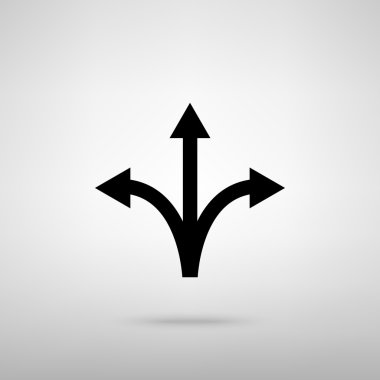 Üç yollu yön ok işareti