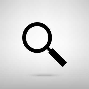 Yakınlaştırma işareti. Vektör çizim