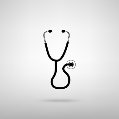 Stetoskop işareti. Vektör çizim