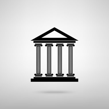 Tarihi bina. Vektör çizim