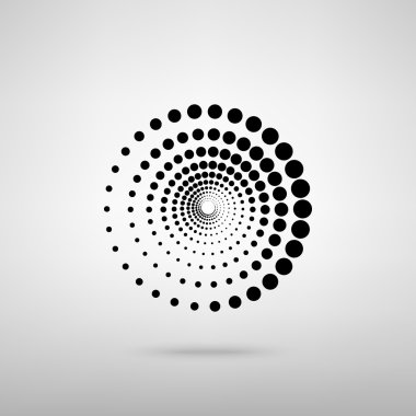 Soyut teknoloji işareti daireler