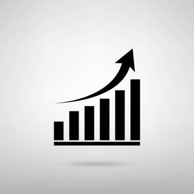 Grafik işareti büyüyen