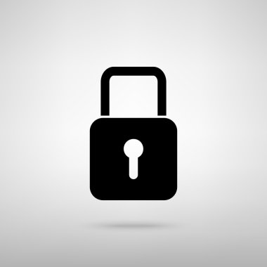 Kilit işareti. Vektör çizim