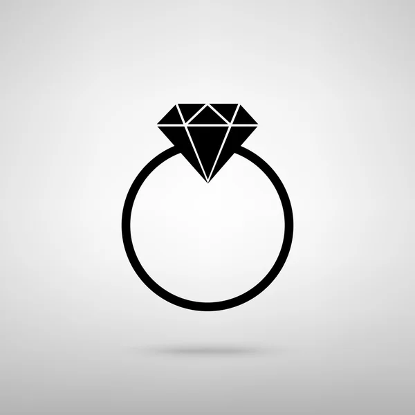 Signo de diamante. Ilustración vectorial — Archivo Imágenes Vectoriales