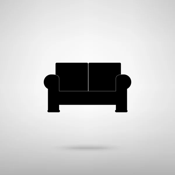 Señal de sofá. Ilustración vectorial — Vector de stock