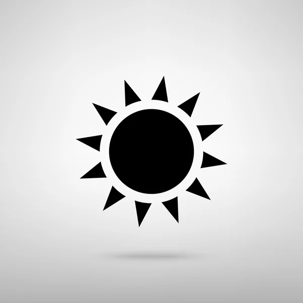 Sun sign. Vector illustration — Stock Vector