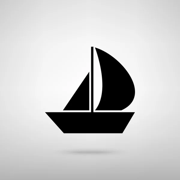 Señal de barco de vela — Vector de stock