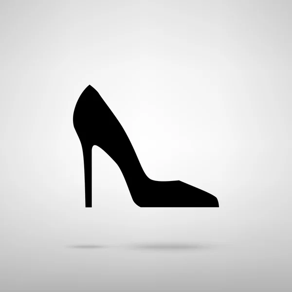 Mulher sapato sinal — Vetor de Stock